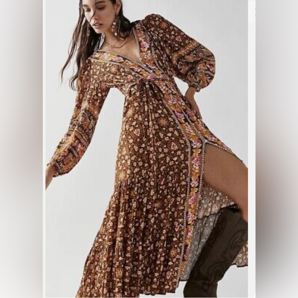 Spell NWOT Peacock 🦚 Gown Large